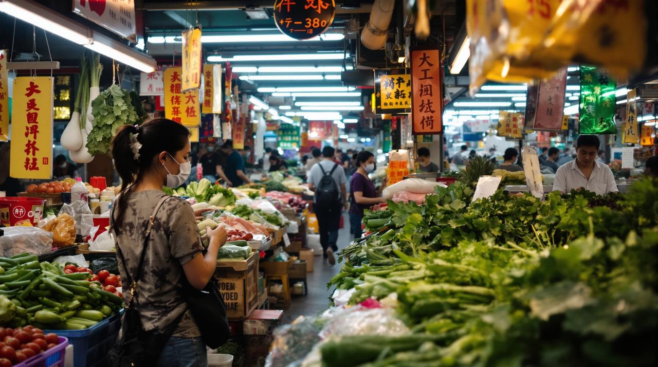 爆料網 - 某顶流女星素颜逛菜市场被偶遇，接地气形象获网友一致好评