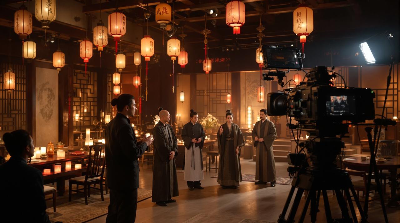 爆料網 - 某知名导演新片片场路透曝光，超豪华演员阵容首次同框